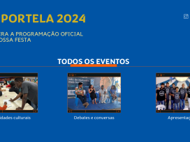 Banner apresenta Programação-FliPortela 2024