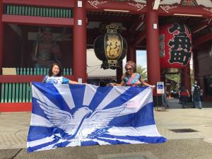 Nilce no templo Sensoji